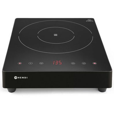 Induktionskochfeld mit Touchpanel, Durchmesser 28 cm, 1 Zone, 3500 W, Hendi 239421