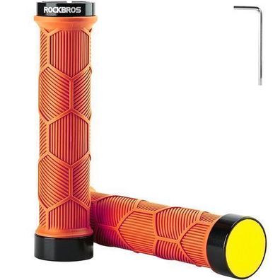 TPR-Fahrradgriffe mit Reflektor - orange