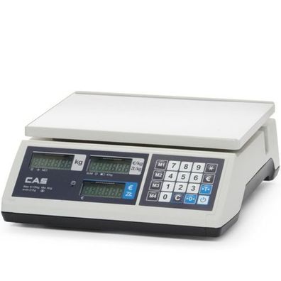 Gewerbliche Rechenwaage mit einer zulässigen Höchstlast von 15 kg, 290 x 209 mm