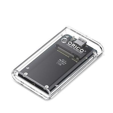 TC10-MS MSATA USB-C 5Gb/s Festplattengehäuse - transparent