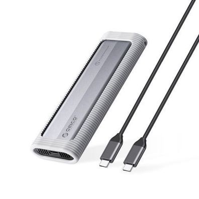 AXM2F M.2 SATA SSD USB-C Gehäuse - grau