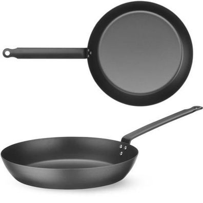 Bratpfanne für alle Herdarten, aus Kohlenstoffstahl, Durchmesser 244 mm