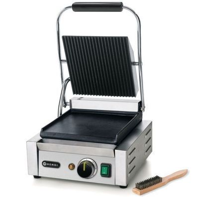 Kontaktgitter, geriffelte Oberseite, glatte Unterseite, 1800 W - Hendi 263600