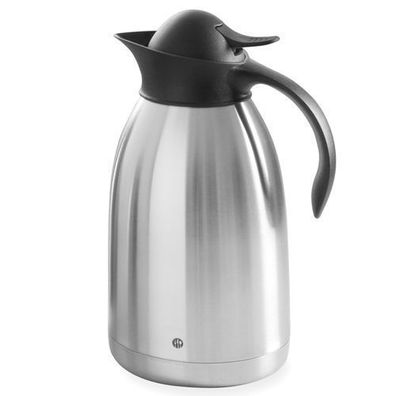 Thermoskanne für Kaffee, doppelwandig, Edelstahl, 2 l - Hendi 446706