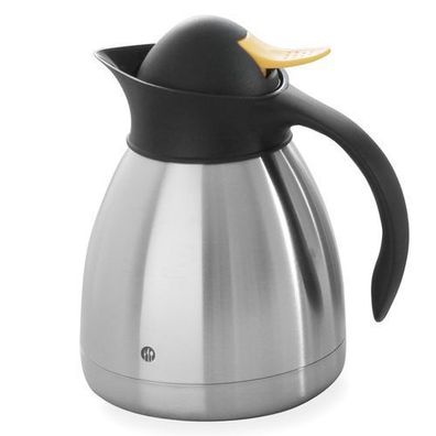 Thermoskanne, doppelwandige Thermoskanne für Tee, Edelstahl, 1 l - Hendi 446522