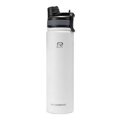Thermosflasche für Fahrräder, 620 ml - weiß