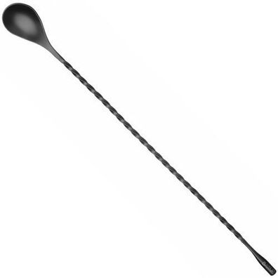 Langer Cocktaillöffel für Barkeeper, 385 x 35 mm, schwarz