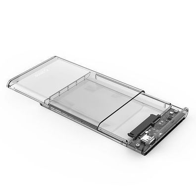 2139C3 2,5'' HDD/SSD-Gehäuse mit USB-C 5 Gbit/s - transparent