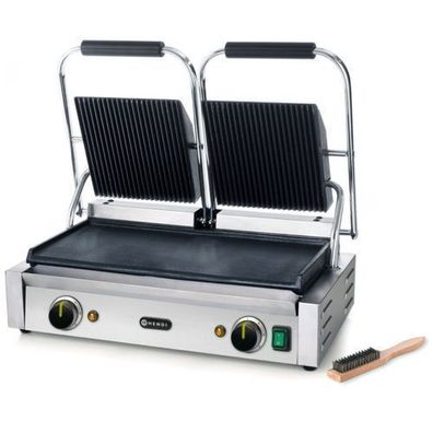 Kontaktgitter, geriffelte Oberseite, glatte Unterseite, 3600 W - Hendi 263808