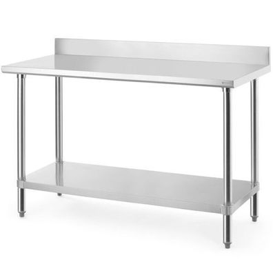 Budget Line Wandtisch mit Ablage und verschraubtem Rand, 140 x 60 x 95 cm
