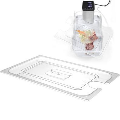 Polycarbonatdeckel mit Aussparung für Sous-Vide, GN 1/2, Hendi 864234