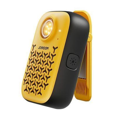 Tragbarer Lautsprecher mit Taschenlampe, Magnet und Bluetooth-Clip, IP67 - gelb