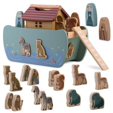 Arche Noah aus Holz mit Tieren NK-862 Nukido