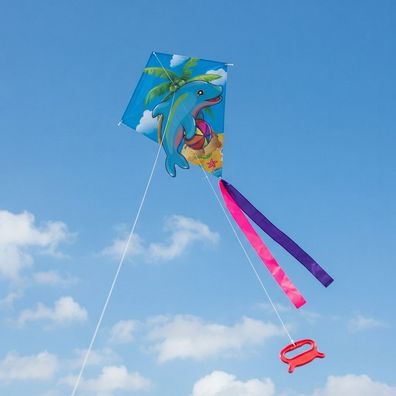 Exklusives Himmels-Dekoobjekt "Tanzender Delfin" - Witterungsbeständige Luftskulptur