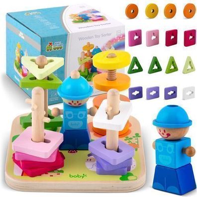 Sortierspielzeug aus Holz - Puzzle RK-866 Ricokids