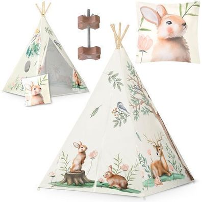 Nukido Tipi-Zelt für Kinder - beige