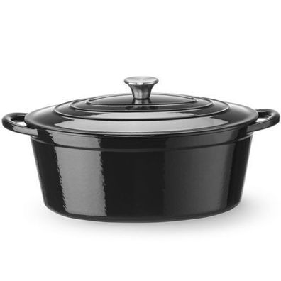Emaillierter Gusseisentopf, oval, 6,88 l, 405 x 255 x 134 mm