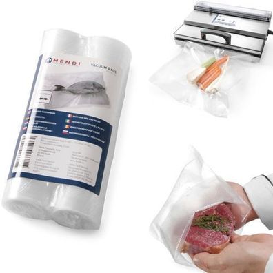 Gerändelte Beutel für Streifenvakuumverpackungsmaschinen 280x6000mm 2 Rollen