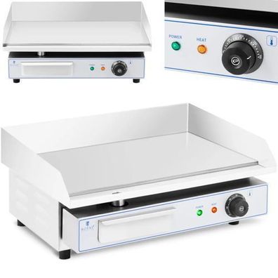 Elektrogrill, glatte Grillplatte, 550 x 400 mm, 3000 W