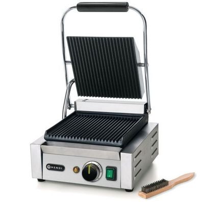 Kontaktgrill, einseitig, gerillt, 1800 W - Hendi 263501