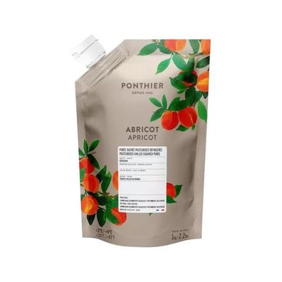 Ponthier Aprikose Fruchtpüree 3x 1kg Premium Aprikosenpüree 90 % Bergeron Frankreich