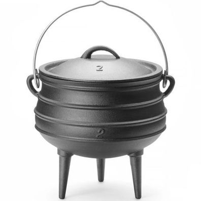 Gusseiserner Jagdtopf für Feuer, Suppen & Eintöpfe, 245 × 280 mm, 6 l