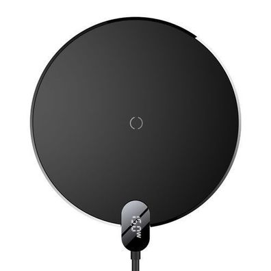 Digitales LED-Display Gen 2 15W USB-C Induktives Ladegerät - Schwarz
