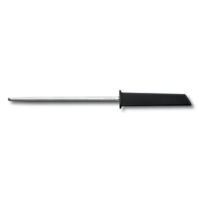 Modern, Abziehstahl, 23 cm, Mittelfeinzug, rund, schwarz