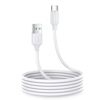 Lade- und Datenkabel USB-A auf USB-C, 3 A, 2 m, weiß