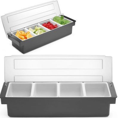 Behälter-Organizer für Cocktailzutaten - 4 Einsätze