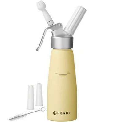 Schlagsahne-Siphon, pastellgelb, 0,5 l - Hendi 975855