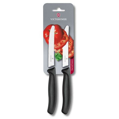 Swiss Classic, Tomaten-& Tafelmesser, 2 Stück, Wellenschl