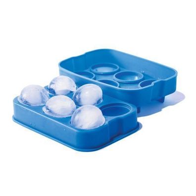 Eiswürfelformer aus Silikon, 6 x XXL-Kugeln