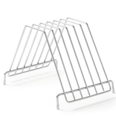 Schneidebrettständer aus Edelstahl - 6 Bretter - Hendi 826201