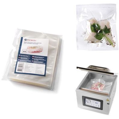 Beutel für Sous-vide-Garen und Kammer-Vakuumverpackungsmaschinen 150x250mm 100 Stück