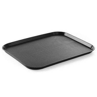 Polypropylen-Tablett für Fast Food, 30,5 x 41,5 cm - Schwarz