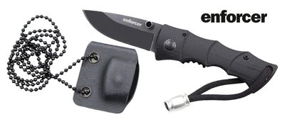 enforcer Neck Knife mit Kxdexscheide und Kette, lappmesser