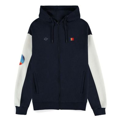 Starfield - Monochrome Emblem Men's Zipper Hoodie - Difuzed HD