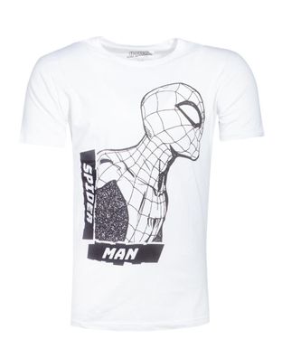 Spider-Man - Side View Spidey Men's T-shirt - Spider-Man TS073154SPN - (T-shirts and