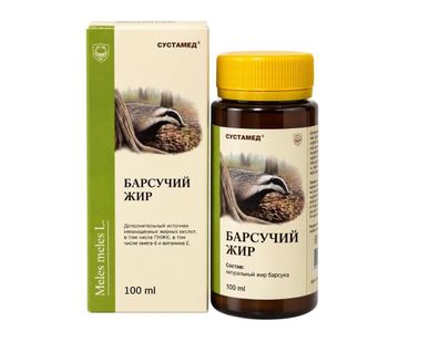Dachsfett Sustamed Dachs Fett Murmeltierfett Badger fat 100 ml