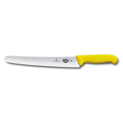 Fibrox, Brot- und Konditormesser, 26cm, ellenschliff, elb, lister