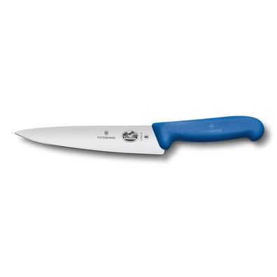 Fibrox, Kochmesser, 25cm, gerade, blau, Blister