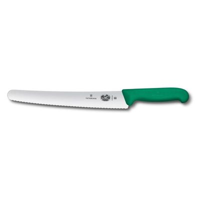 Fibrox, Konditormesser, 26cm, Wellenschliff, grün, Blister