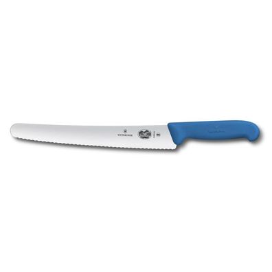 Fibrox, Konditormesser, 26cm, Wellenschliff, blau, Blister