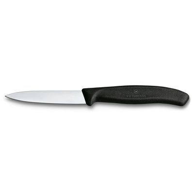 Swiss Classic, Gemüsemesser, 8cm, gerade, schwarz