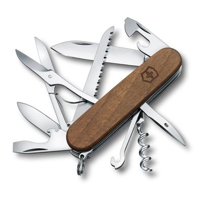 Victorinox Taschenmesser Huntsman Wood 91mm Nußbaumholz Blister