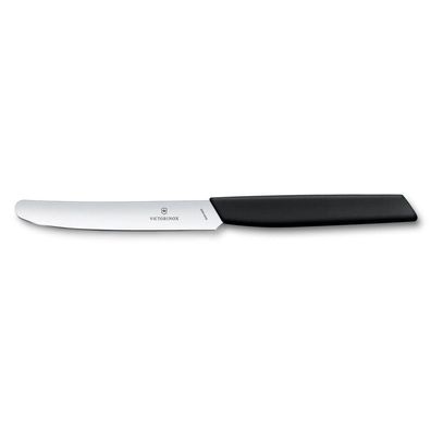 Swiss Modern, Tafelmesser, 11cm, gerade, schwarz
