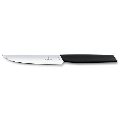 Swiss Modern, Steakmesser, 12cm, gerade, schwarz