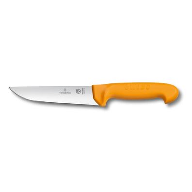 Swibo, Schlachtmesser, 14cm, gerade, orange, SB-Hülle
