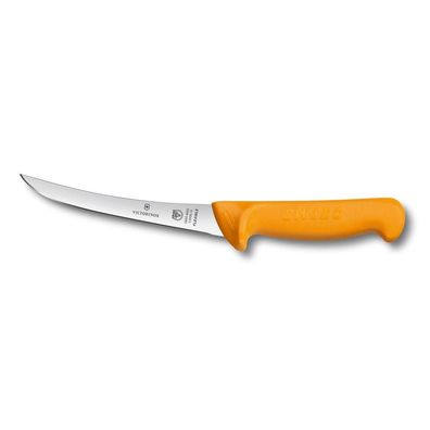 Swibo, Ausbeinmesser, 13cm, gerade, flex, orange, SB-Hülle